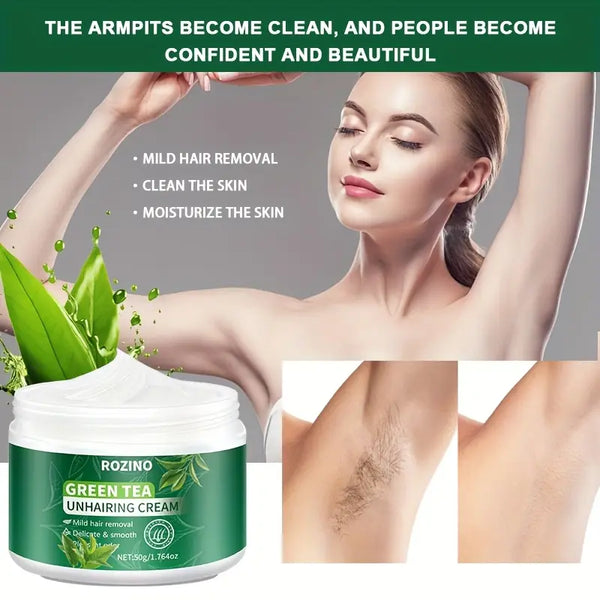 2pcs Buy One Get One Free Green Tea Summer Strong Hair Removal Cream