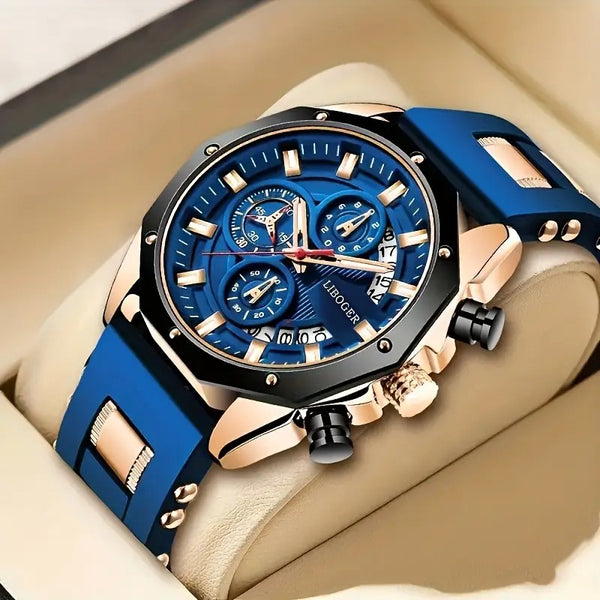 Men'S Stylish Business Casual Watch with Calendar Display,